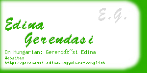 edina gerendasi business card